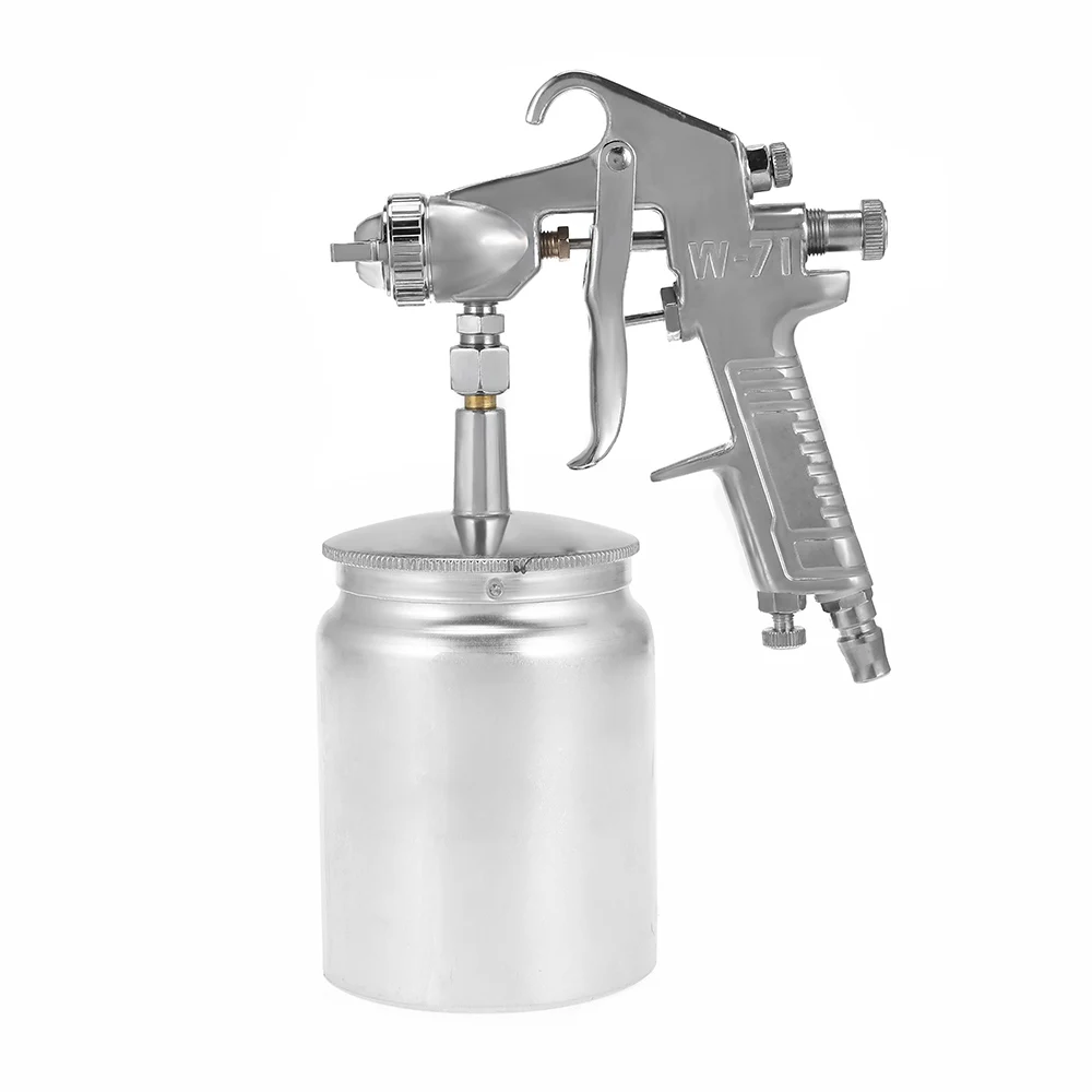 W 71 High Pressure Siphon Feed Paint Spray Gun Sprayer Air Brush Alloy