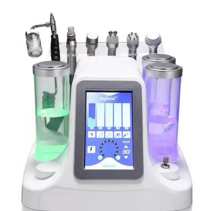 

Dropshipping 7 in 1 Hydra Dermabrasion RF Bio-lifting Spa Facial Machine Water Jet 6 in 1Hydro Diamond Peeling Microdermabrasion