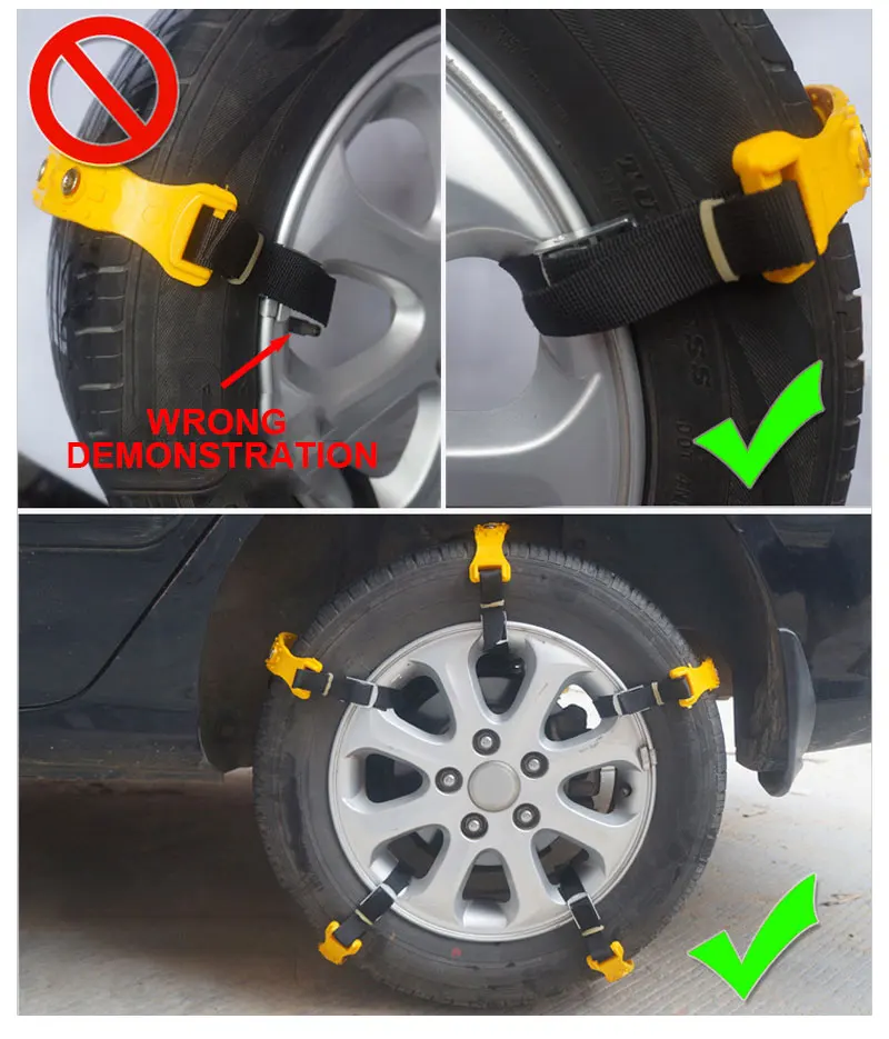 10pcs Car Snow Chain Auto Universal Winter Tires TPU Anti-Skid Wheel Tyre Snow Chains Auto Wheels Belt Car-Styling Accessories (10)