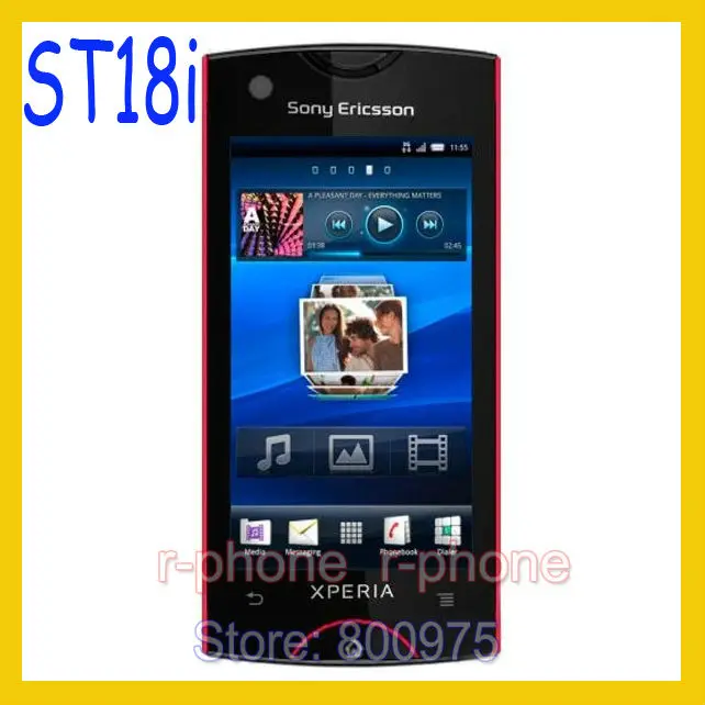 

ST18i Original Sony Ericsson Xperia Ray Mobile Phone St18i Red 8MP GSM 3G WIFI GPS Bluetooth Unlocked & Gift