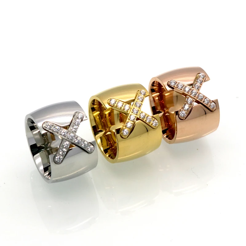 Wedding rings finger rings fashion rings engagement rings fashion ring stainless steel rings metal rings cross rings for Women