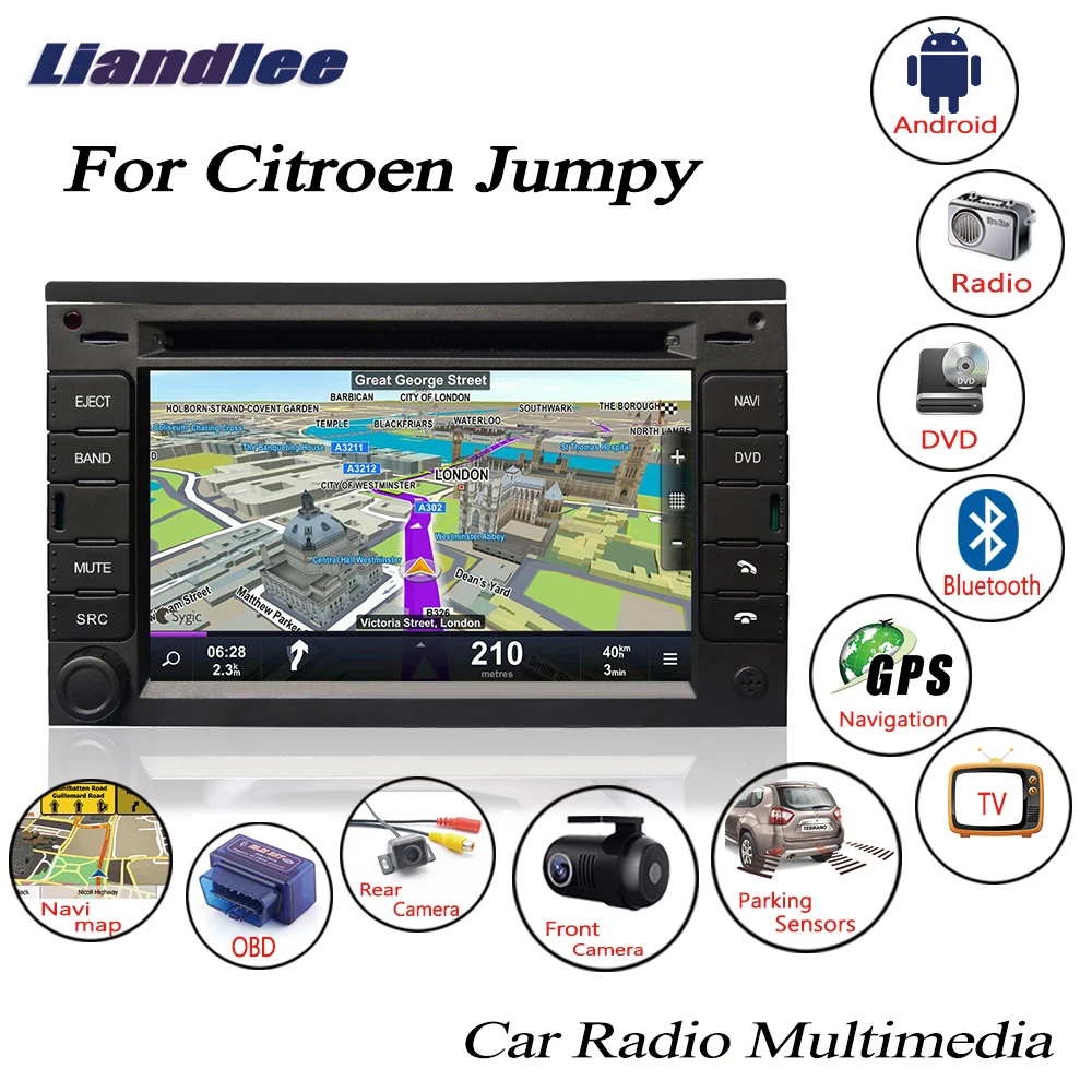 Liandlee For Citroen Jumpy 20072015 Android Car HD Screen Radio CD DVD