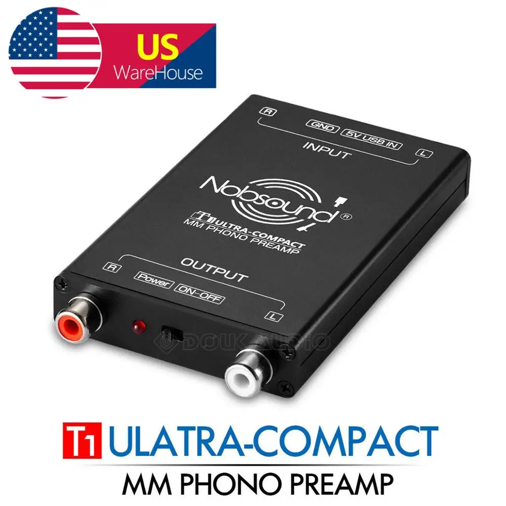 

Nobsound Mini MM Phono Preamp Turntable Vinyl Record Preamplifier RCA Output RIAA Equalization