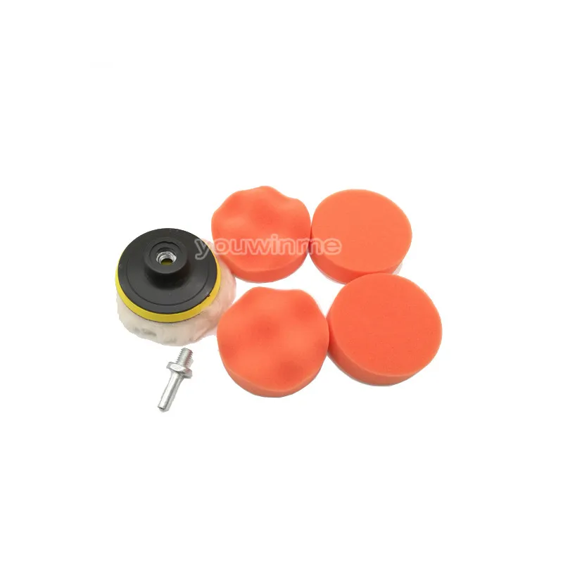 Polegada Polimento Sponge Pad Kit 7 Pçs - Set 5 Car 4 Cheap Esponja p encerar