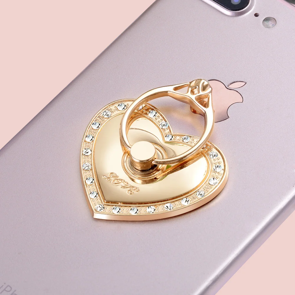 360 Degree Finger Ring Heart Diamond Ring Cute Mobile Phone Smartphone Stand Holder For iPhone 7 Samsung HUAWEI Car Mount Grip 360 Degree Finger Ring Heart Diamond Ring Cute Mobile Phone Smartphone Stand Holder For iPhone 7 Samsung HUAWEI Car Mount Grip