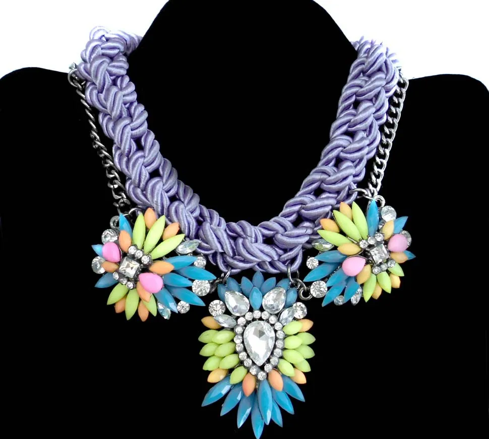 2014 JC Fashion Braided rope Brand Wholesale Chain Chunky Choker