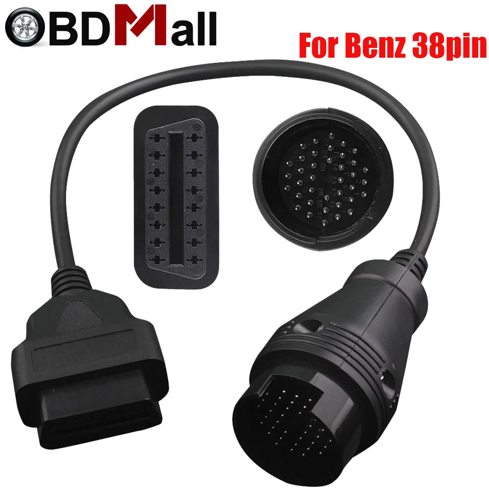 Диагностический кабель OBD 38 Pin 16 контактный разъем мама для Mercedes Benz Pin| |