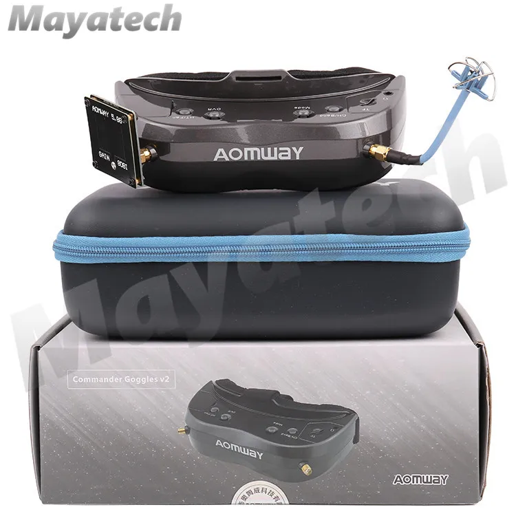 

Aomway Commander Goggles V2 3D 5.8G 64Ch 1080P 800X600 SVGA FPV Video Headset Support HDMI DVR FOV 45 For RC Model