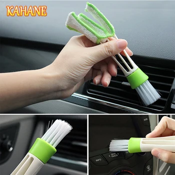 

KAHANE Double-Head Car Cleaning Brush Tools Duster Auto Cleaning Accessories Products FOR Audi A3 A4 B6 A6 C5 C6 B8 B7 B5 S3 S4