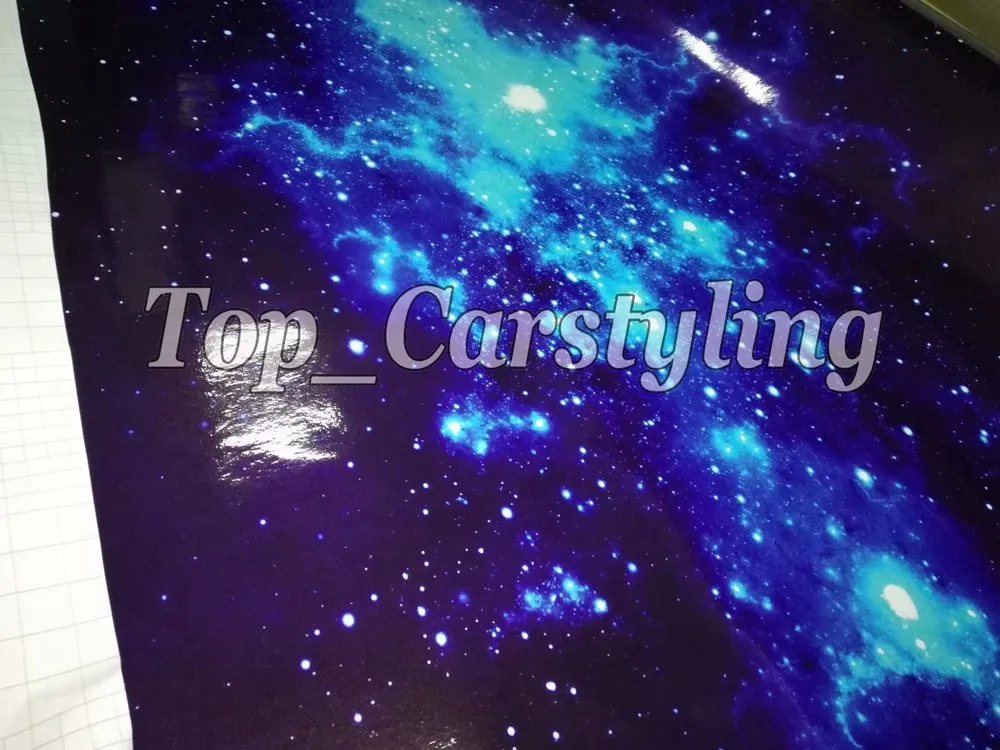 Синий galaxy sticke бомба камуфляж винил для автомобиля обертывание наклейка пленка
