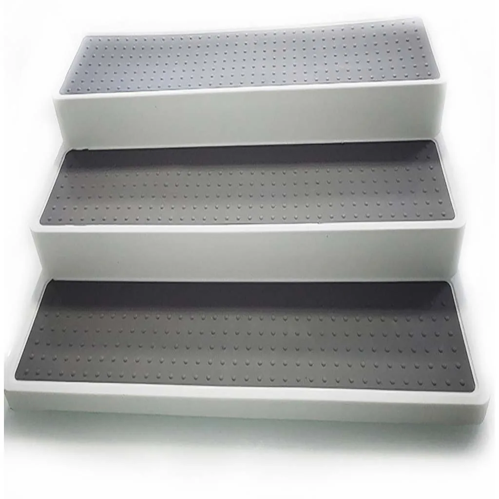 

3 Layer Spice Box Storage Rack Tools Stairs Display Step Shelf Cabinet Home Storage Organizer Gadgets Kitchen Accessories Tools