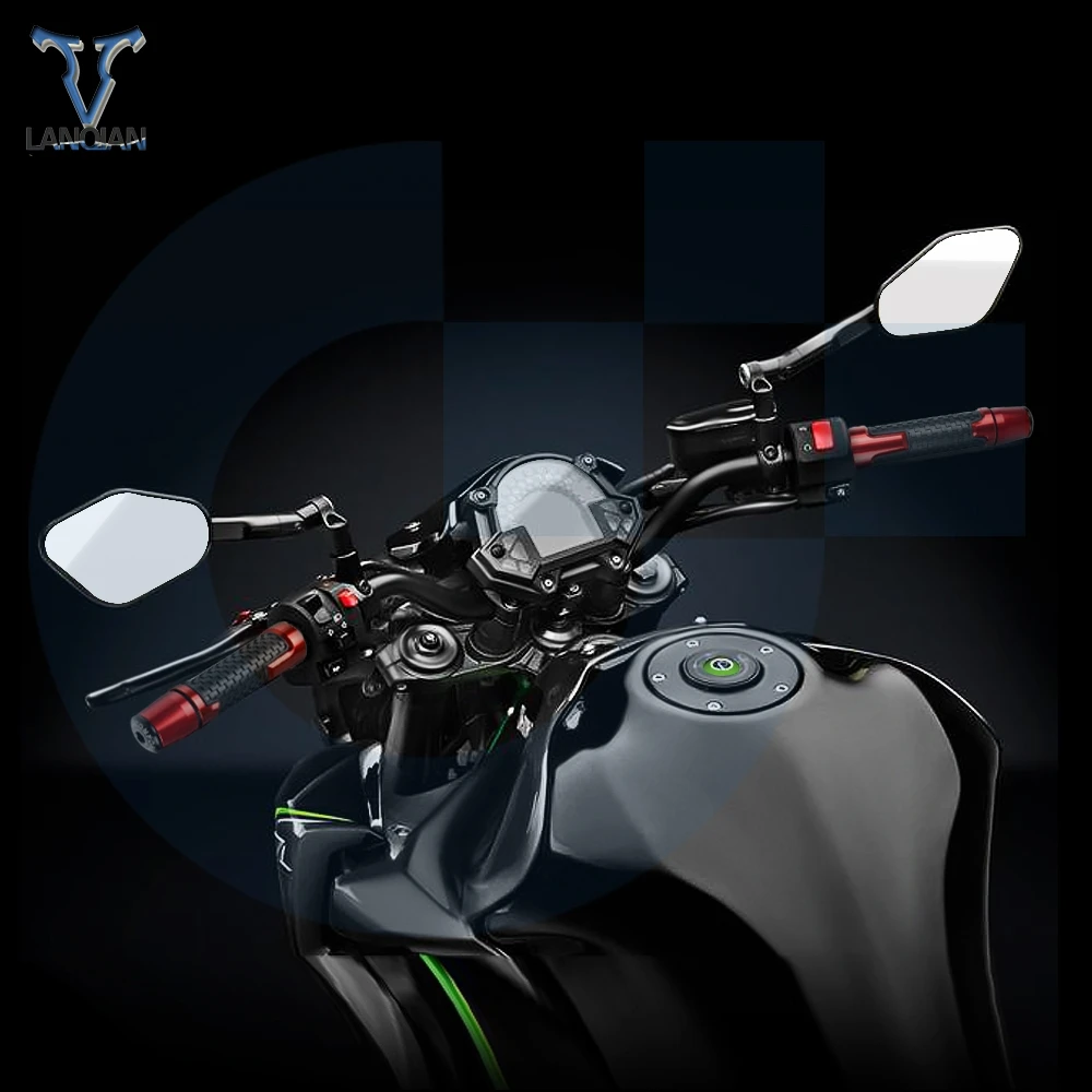 7/8'' Motorcycle Anti-Skid Handle Grips With Handle Grip End CNC 22mm For HONDA CB919 CB 919 2001 2002 2003 2004 2005 2006 07 08