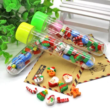 

1 Bottles Kawaii Drift Wishing Bottle Cartoon Animal Fruit Mini Rubber Pencil Erasers School Office Supply Student Stationery