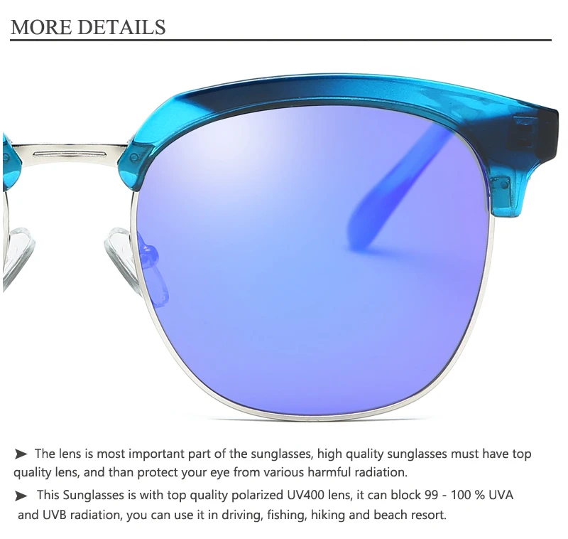 Модные поляризованные солнцезащитные очки без оправы Для женщин Брендовая дизайнерская обувь в ретро-стиле Пластик солнцезащитные очки для мужчин покрытие очки женский 8666