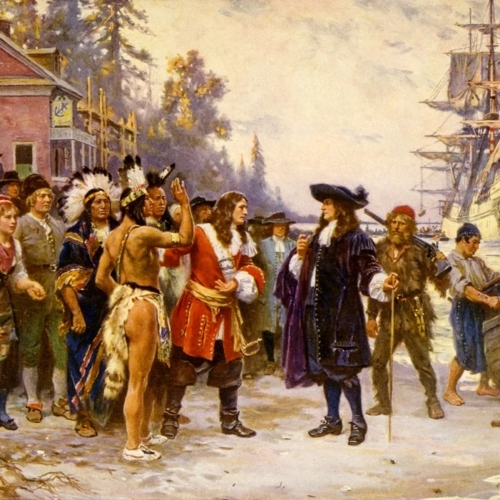 Landing of William Penn  1682 Poster Print by Science Source (36 x 24)