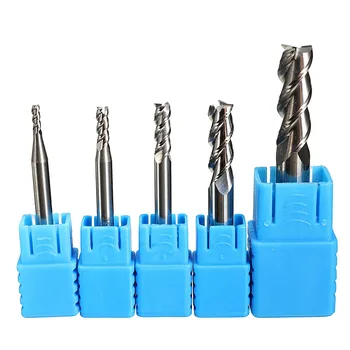 

5Pcs/set 3 Flute 2 3 4 6 8mm Aluminium End Mill Cutter Tungsten Carbide Printed Cutter For CNC Milling Cutter
