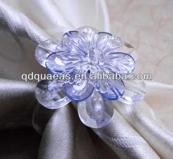 light blue crystal napkin rings, cheap napkin holderin Napkin Rings