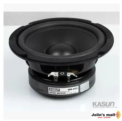 

2pcs/Lot Kasun MK-630 6.5 inch 120W 8 ohm paper cone 167mm diameter 120 rated power 8 ohm