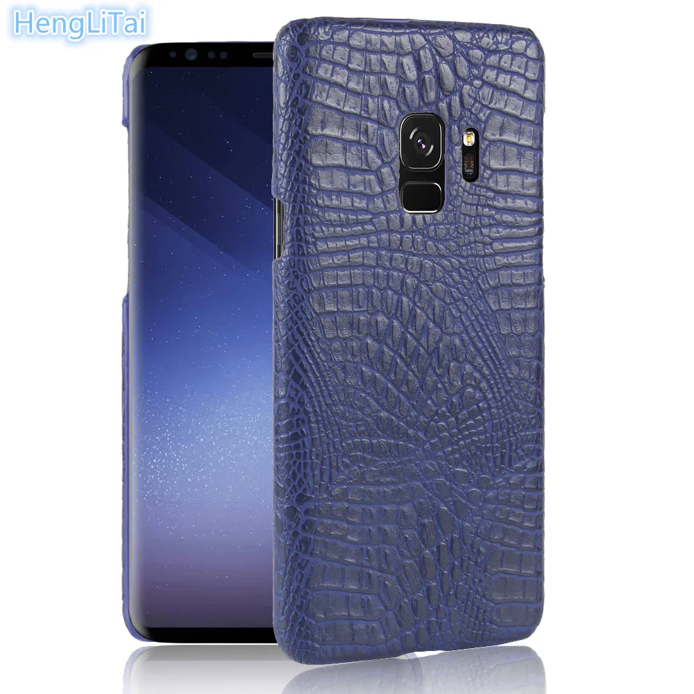 For Samsung galaxy S9 Luxury Crocodile PU Leather Skin Hard PC Back Cover protective Phone Case S8 plus Note8 |