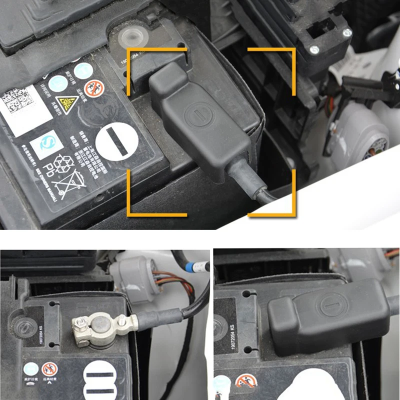 1pc Car Negative Batteries Protector Cover Abs Power Battery Protection Cap For Volkswagen Vw Polo Jetta Skoda Fabia Rapid Cars Interior Mouldings Aliexpress