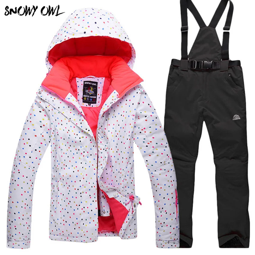 

Free shipping New Ski Suit Women waterproof winter suits for women jacket +pants snow sets thicken breathable snowboard Women's