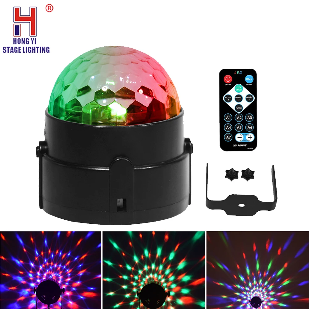 LED Disco Ball Party Lights Remote Control Disco Lights 3w magic ball