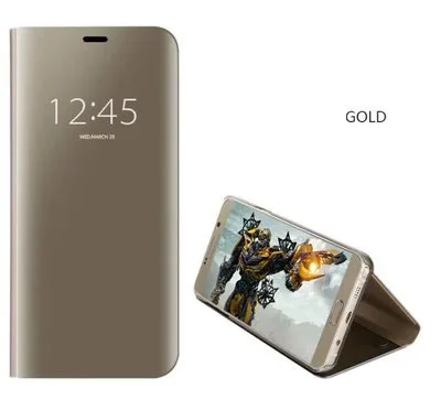 Чехол для SONY Xperia XZ с зеркальным видом, Роскошный прозрачный флип-чехол для телефона, чехол для SONY XZs XR F8331 Dual F8332 G8232, чехол - Цвет: Золотой