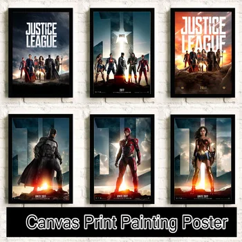 

Superman Wonder Woman flash Batman Movie Reying Painting posters Home Decor Art Decor canvas painting No Frame K54