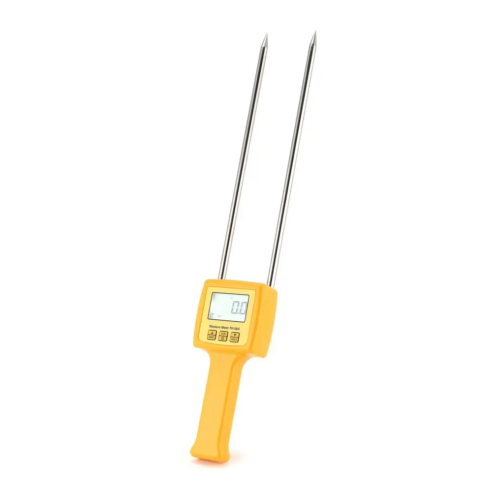 

TK100S Digital LCD Grain Moisture Meter Tester Corn Wheat Rice Bean Wheat Cakes Flour Starch Fodder Damp Hygrometer Tool