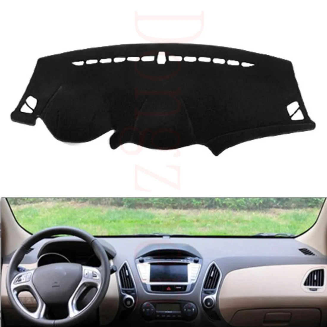 

Dongzhen Fit For HYUNDAI iX35 2010-2016 Car Dashboard Cover Avoid Light Pad Instrument Platform Dash Board Cover Car Styling