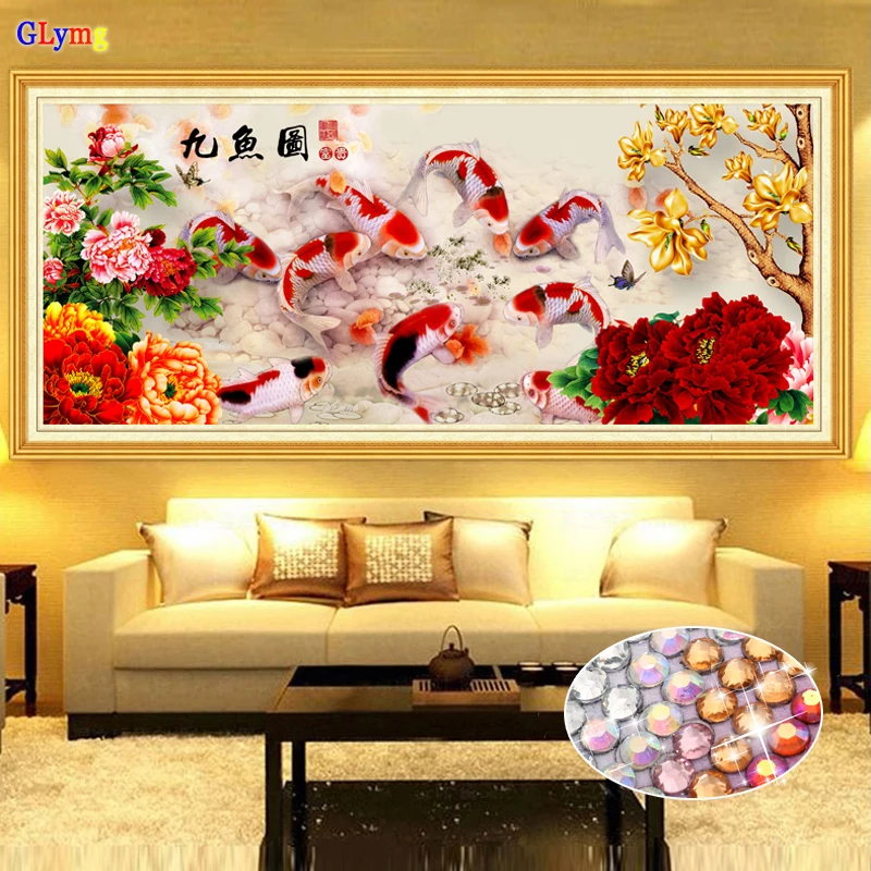 Алмазная вышивка GLymg 5D, сделай сам, вышивка крестиком с яркими стразами|painting cross stitch|diamond painting cross stitch5d diy | АлиЭкспресс