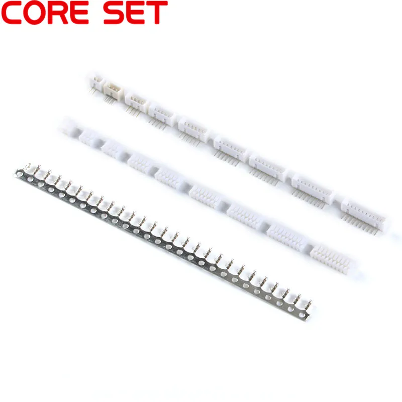 

10 Sets 1.25mm Pitch Connector Micro JST Vertical Right Angle Pin 2 3 4 5 6 7 8 9 10P ( Pin Header + Housing + Terminal )