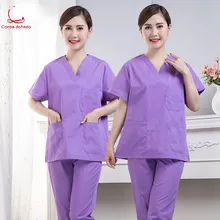 Доктора и медсестры носят спецодежду, хирургическую одежду, женские кисти с длинным рукавом ручной одежды, изоляционные костюмы