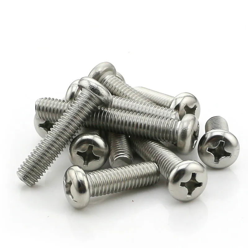 20PCS M3.5*6/8/10/12/14...50 GB818 низкая цена 304 Винты с круглой головкой из нержавеющей