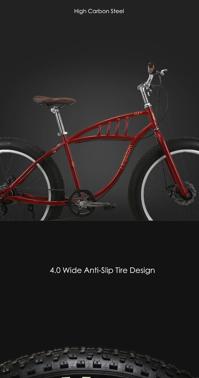 Discount Original X-Front Brand Snowmobile 7,21Speed 26" 4 Fat Tire MTB Mountain Bike Off-road gear Beach bicicleta fat bicycle 7 Discount Original X-Front Brand Snowmobile 7,21Speed 26" 4 Fat Tire MTB Mountain Bike Off-road gear Beach bicicleta fat bicycle 7