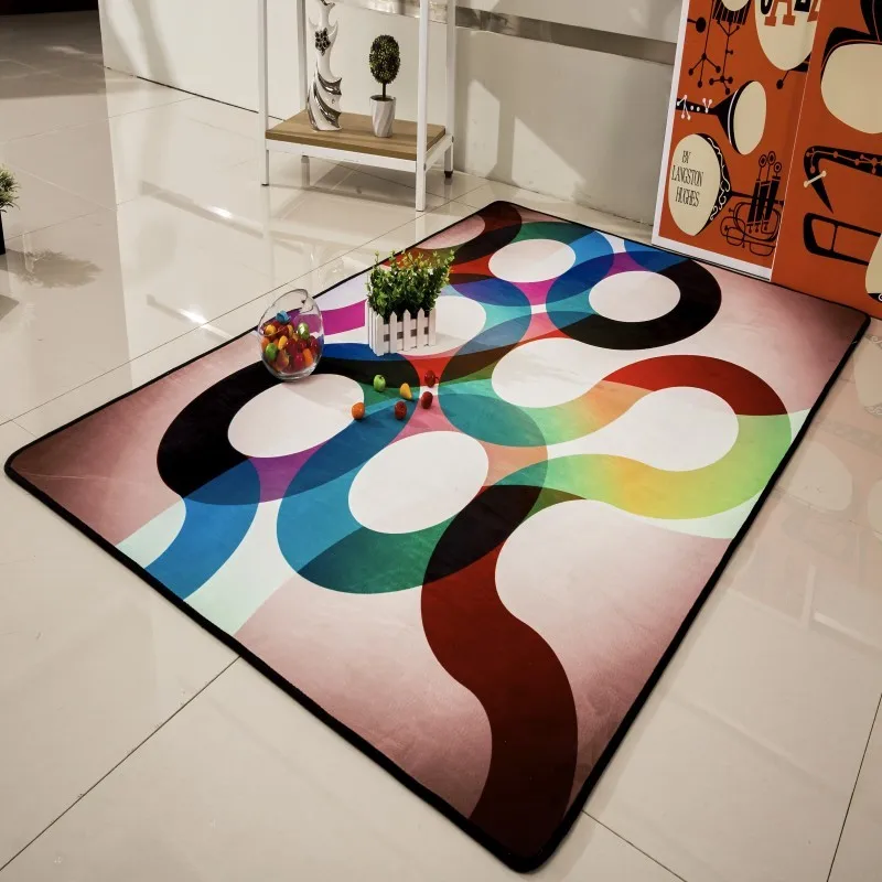 

Personality creative trend carpet fashion living room cloakroom Tapete Yoga mat bedroom Tatami Rugs Modern style custom Carpets