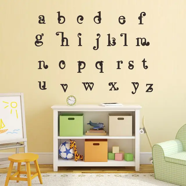Us 4 13 12 Off 24 Alphabet Vinyl Wall Stickers Education A B C Decals For Kids Room Nursery Decor In From Home Garden Us 4 13 12 Off 24 Alphabet Vinyl Wall Stickers Education A B C Decals For Kids Room Nursery Decor In From Home Garden