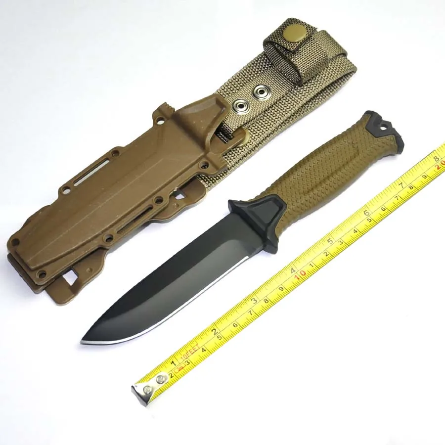 

Hunting Fixed Knife 420J2 Blade Steel+ VG10 Handle Camping Tactical Knife Utility Survival Tool Full With Top Quality ABS Sheath