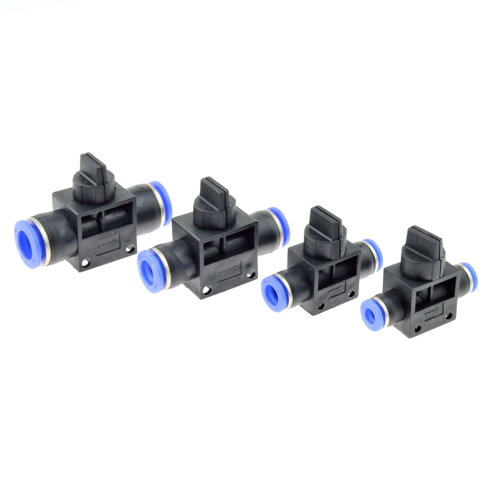 Air Pneumatic Hand Valve Fitting 10mm 8mm 6mm 12mm OD Hose Pipe Tube Push Into Connect T-joint 2-Way Flow Limiting Speed Control 3 pcs inline airflow control 12mm x 12mm push in quick connecter 2 way flow limiting pneumatic valve speed controller