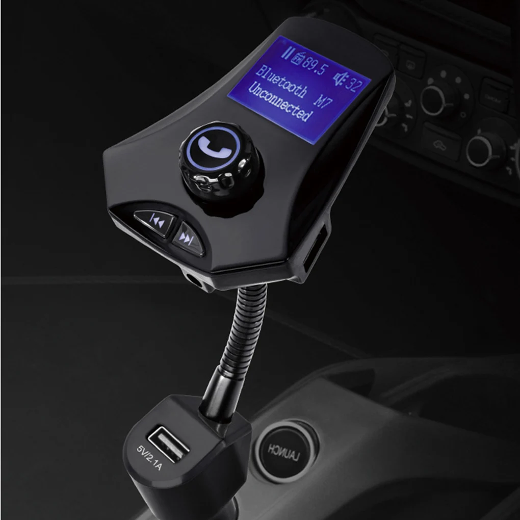 FM Transmitter Bluetooth Hands Free Car 3.5MM AUX Mp3 Player 3.1A USB Car Charger Support TF Card U Dick