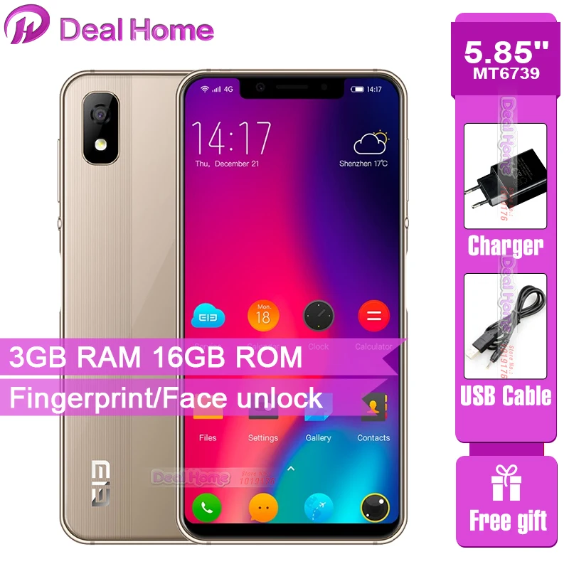 Оригинал Elephone A4 MT6739 4 ядра 18:9 HD + Экран 5 85 дюймов Android 8 1 смартфон 3 ГБ Оперативная