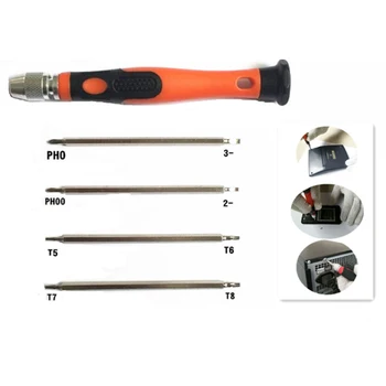 

8-In-1 Multi-Function Clock Screwdriver Mobile Phone Computer Household Appliance Chrome-Plated Steel Repair Tools
