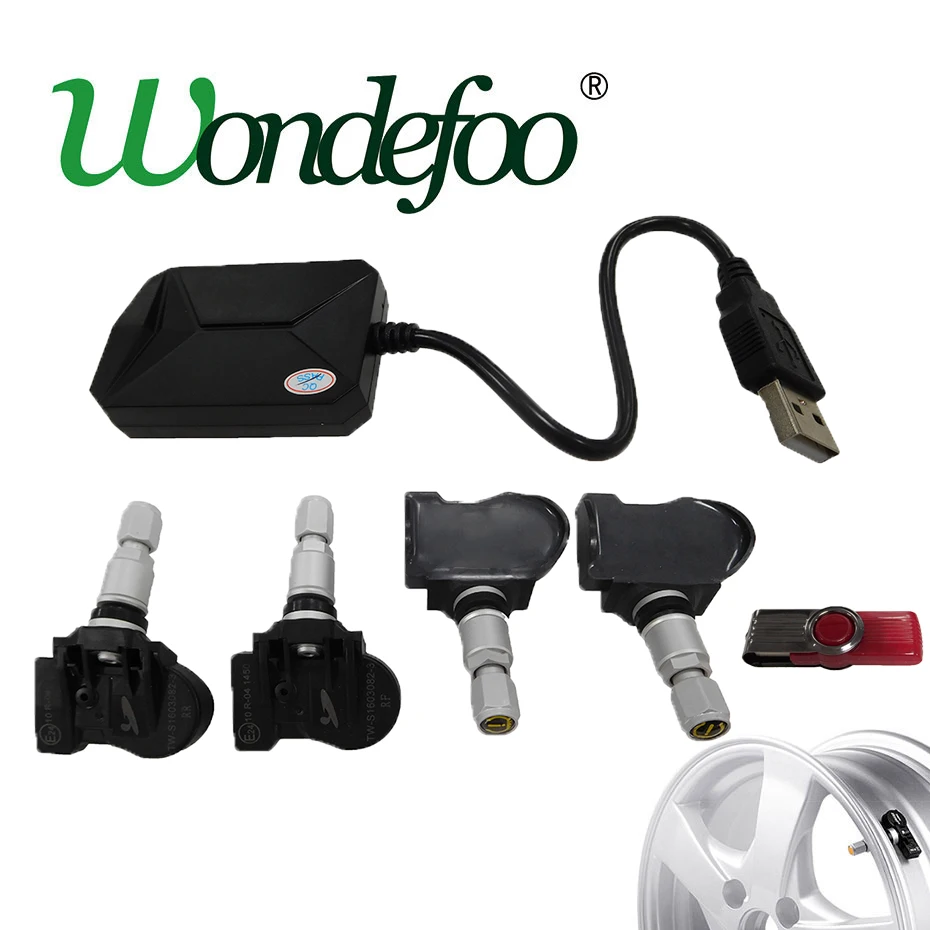 

Build in TPMS Tire Pressure Monitor Systems Car Tire Diagnostic-tool with USB port For Wondefoo android radios