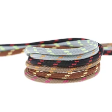 2 пары уличных спортивных шнурки для кроссовок круглые полосатые двойные цветные шнурки для мужчин и женщин унисекс Шнурки Кожаные Ботинки Шнурки