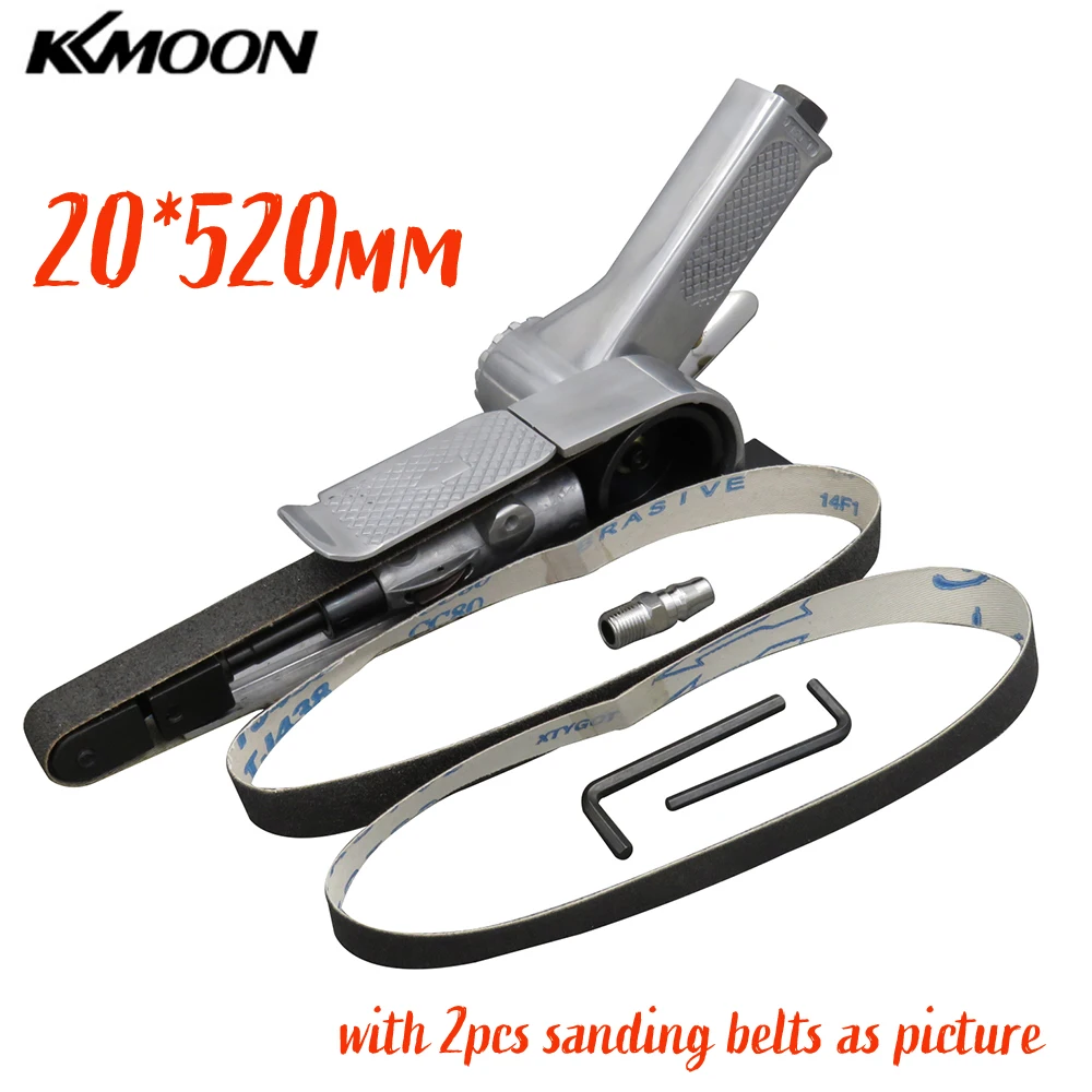 

Air Belt Sander Polishing Air Angle Grinding Drawing Machine Aluminum Abrasive Tools with 2pcs Sanding Belts Pneumatic Tool Set