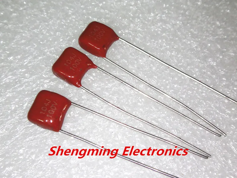 100PCS 104J 100V 0.1uF 100nF P=5MM CBB Capacitors | Электронные компоненты и принадлежности