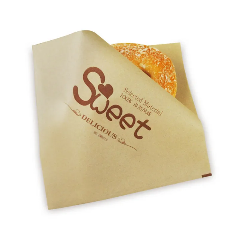 100 шт./лот Trigon пищевая сумка маслостойкая бумажная сумка для DIY бутерброд пончик булочная слоеная пончик упаковочная бумага - Цвет: Style 2