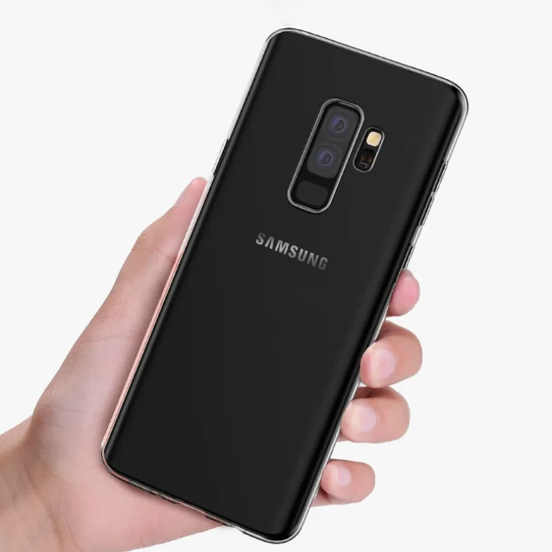 Прозрачный чехол для Samsung A8 2018 S9 плюс мягкая TPU силиконовый S7 J3 5 7 A5 2017 A6 J4 J6 J8