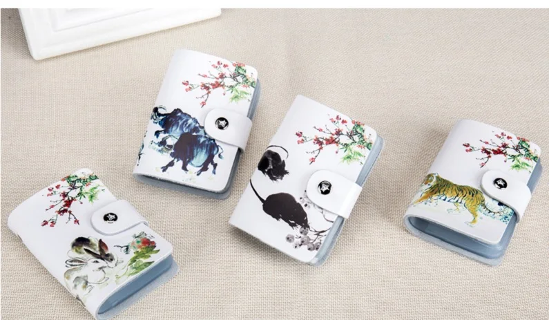 Chinese zodiac Dog Card Holde Wallet HCL663 Details (05)