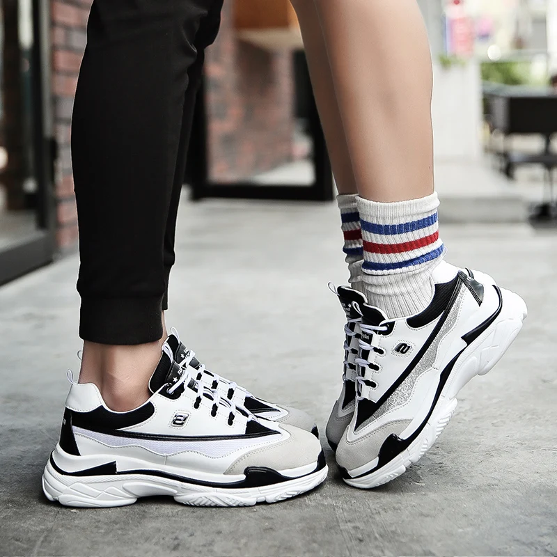 Original Hot Young Couple Shoes Men Women Stylish Daddy Shoes Walking ...